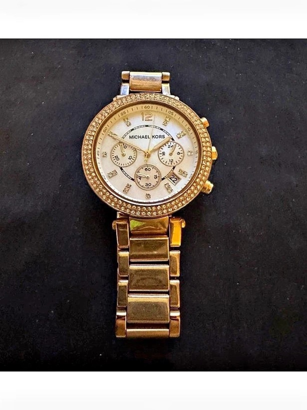 Michael Kors Parker Chronograph Rose Gold-Tone Watch MK5491 Gold-Tone Watch